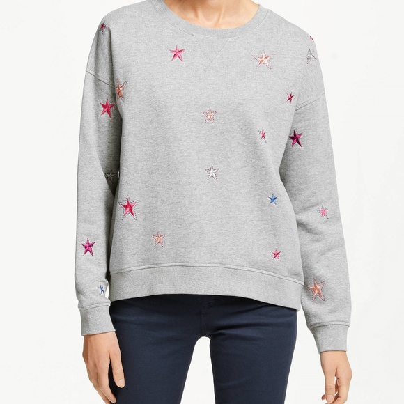 Boden Tops - Boden Metallic Scattered Stars Sweatshirt NEW!